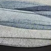 Tapete Hollywood Abstracto en Marfil con Azul