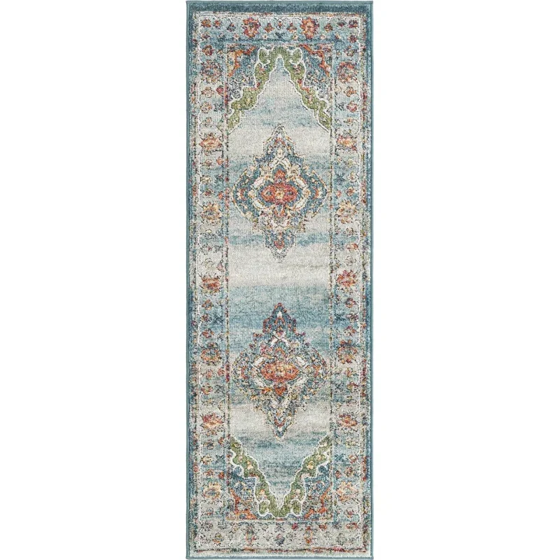 Tapete Isabel Persa Ornamental en Azul