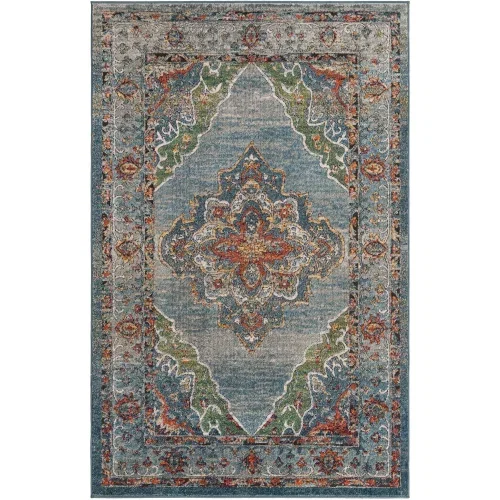 Tapete Isabel Persa Ornamental en Azul