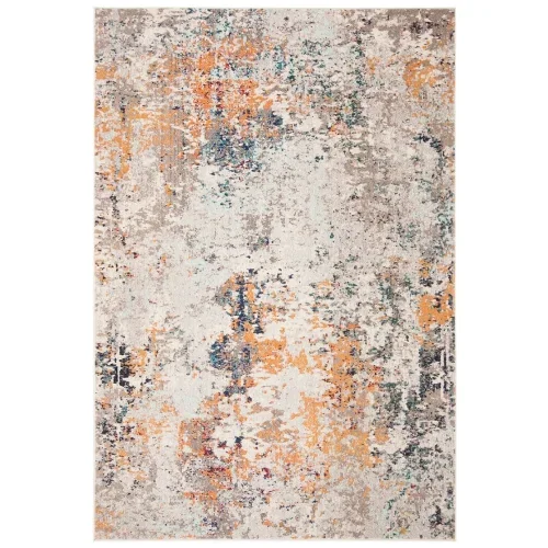 Tapete James Abstracto en Gris con Beige