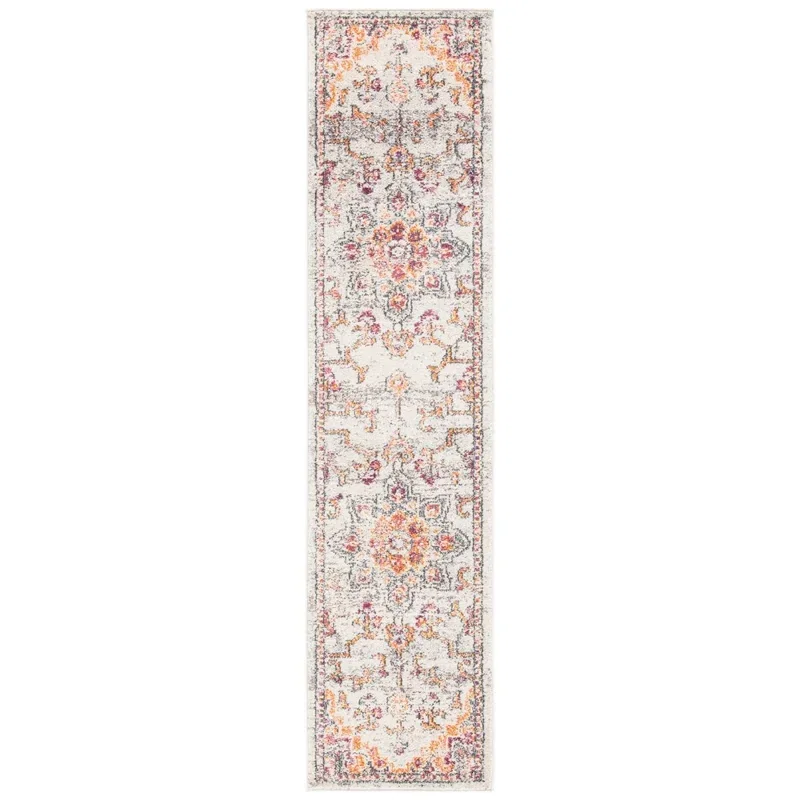 Tapete James Bohemio en Beige con Naranja