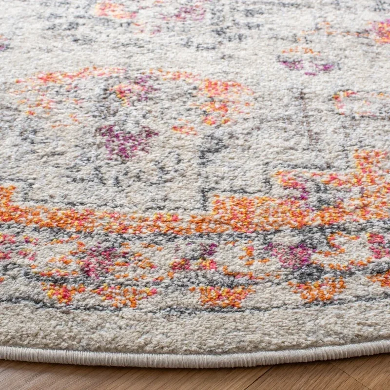 Tapete James Bohemio en Beige con Naranja