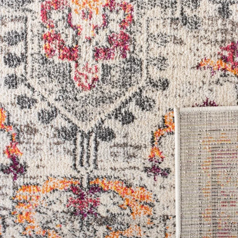 Tapete James Bohemio en Beige con Naranja