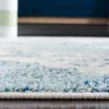 Tapete James de Medallón Damasco en Marfil con Azul