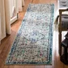 Tapete James de Ornamento Disperso en Azul