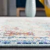 Tapete James de Ornamento Disperso en Azul