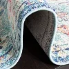 Tapete James de Ornamento Disperso en Azul