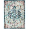 Tapete James de Ornamento Disperso en Azul