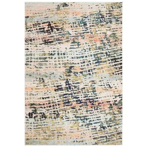 Tapete James de Rayas en Beige con Azul