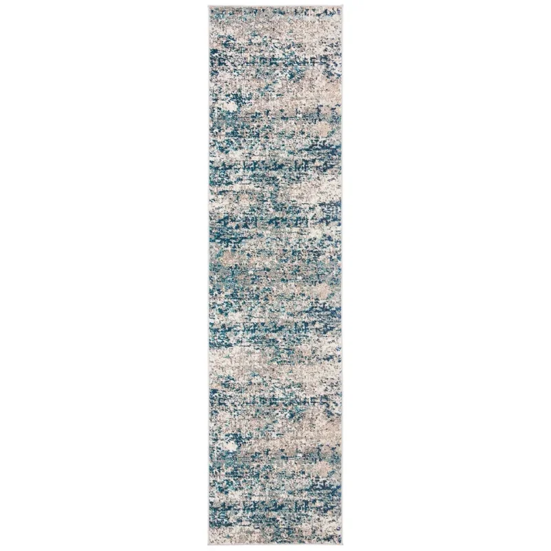 Tapete James de Textura Moteada en Gris con Azul