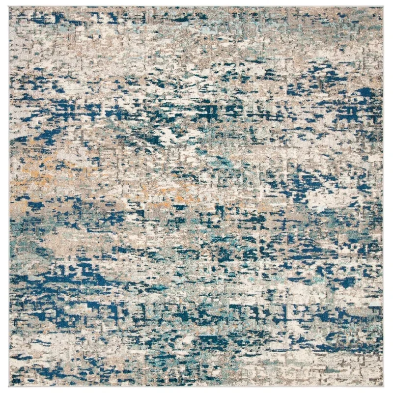 Tapete James de Textura Moteada en Gris con Azul