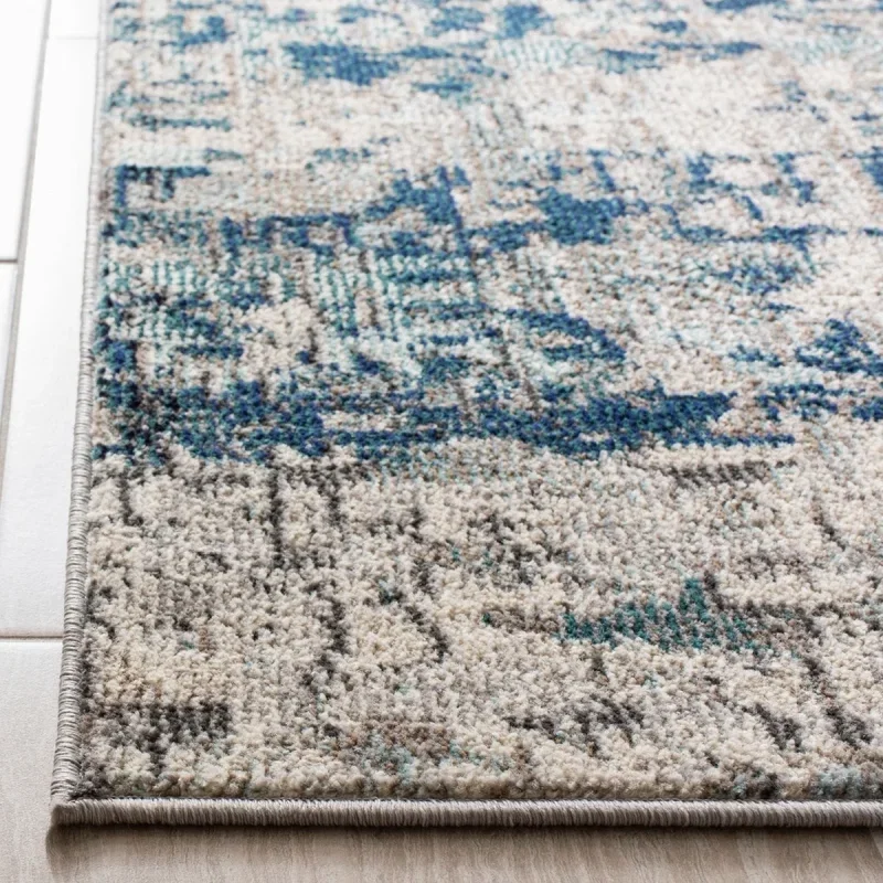 Tapete James de Textura Moteada en Gris con Azul