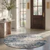 Tapete James de Textura Moteada en Gris con Azul