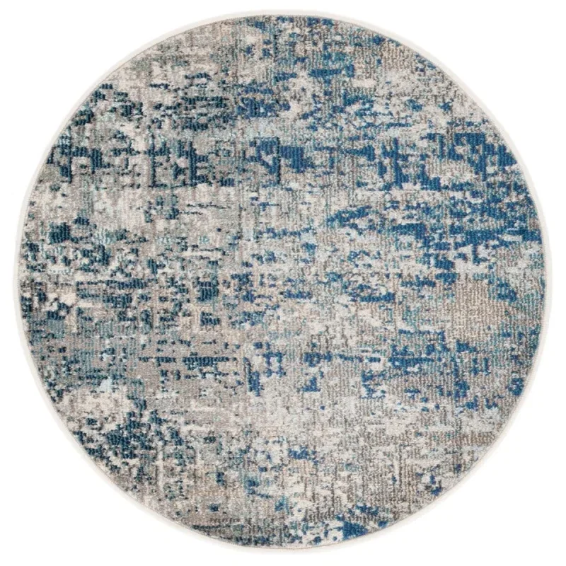 Tapete James de Textura Moteada en Gris con Azul