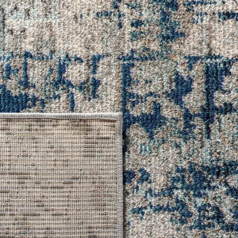 Tapete James de Textura Moteada en Gris con Azul