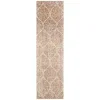 Tapete James Floral en Marfil con Naranja