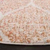 Tapete James Floral en Marfil con Naranja