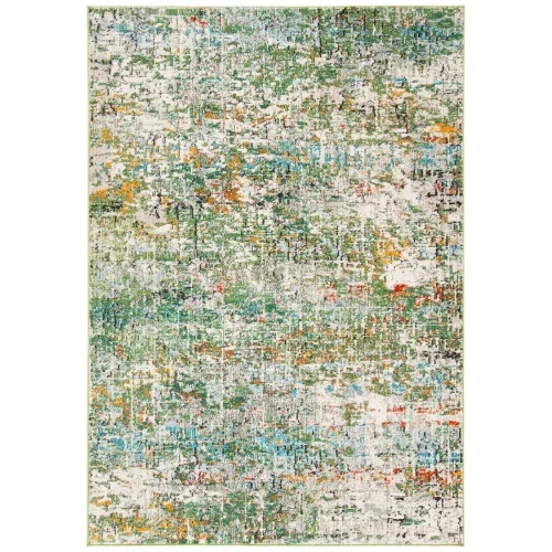 Tapete James Moderno en Verde con Azul