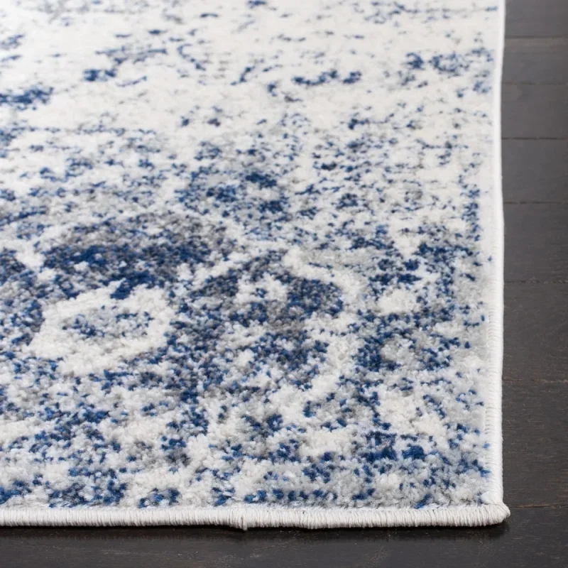 Tapete James Vintage en Blanco con Azul