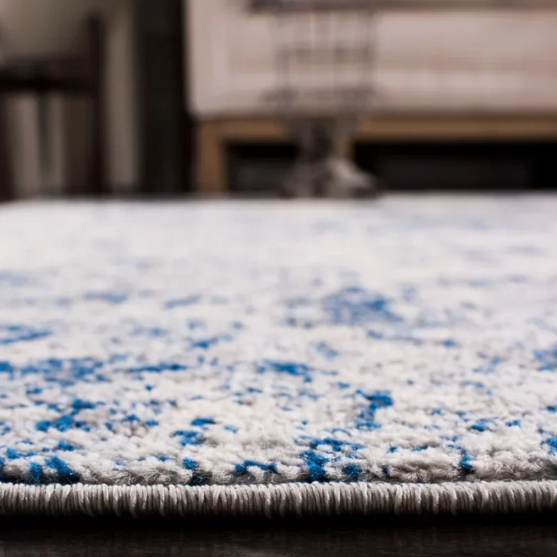 Tapete James Vintage en Blanco con Azul