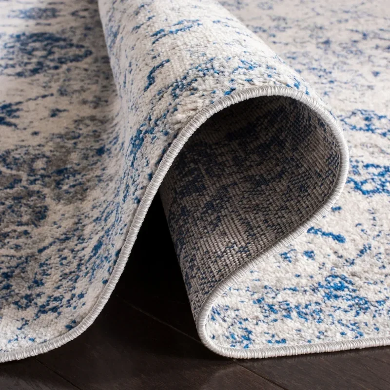 Tapete James Vintage en Blanco con Azul
