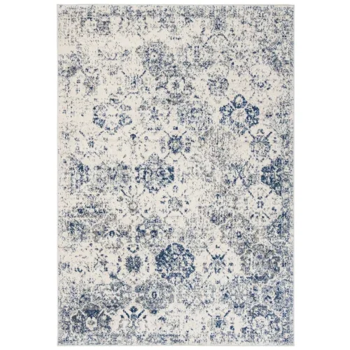 Tapete James Vintage en Blanco con Azul