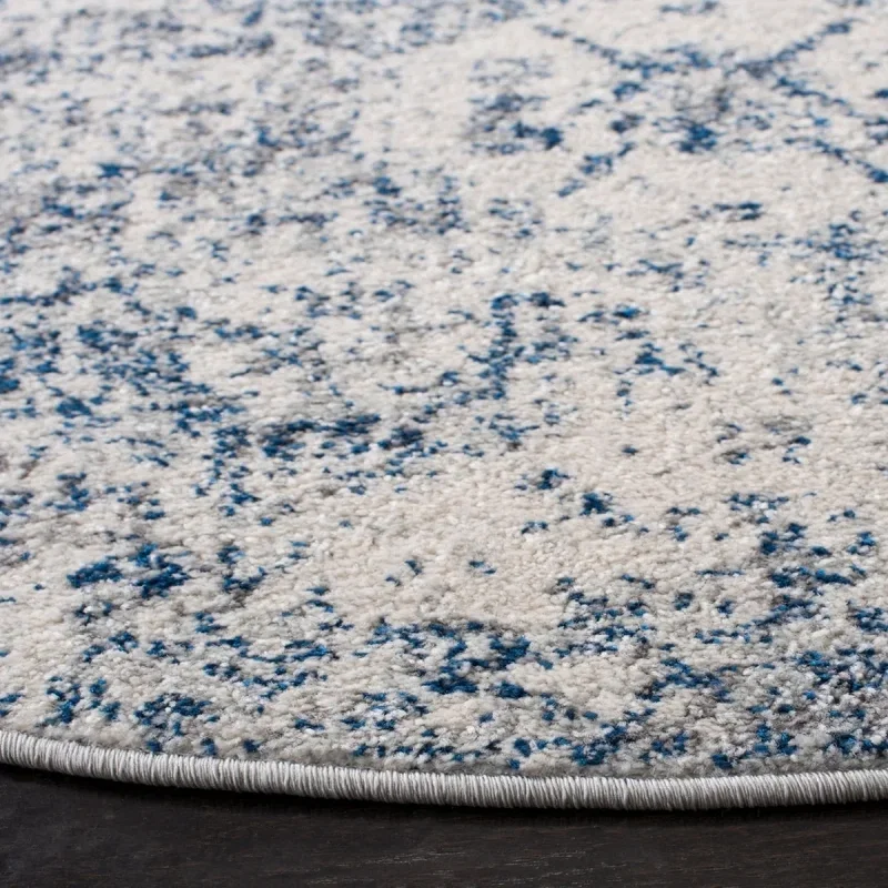 Tapete James Vintage en Blanco con Azul