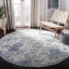 Tapete James Vintage en Blanco con Azul