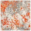Tapete James Vintage Pátina en Gris con Naranja