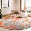 Tapete James Vintage Pátina en Gris con Naranja