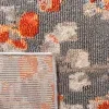 Tapete James Vintage Pátina en Gris con Naranja