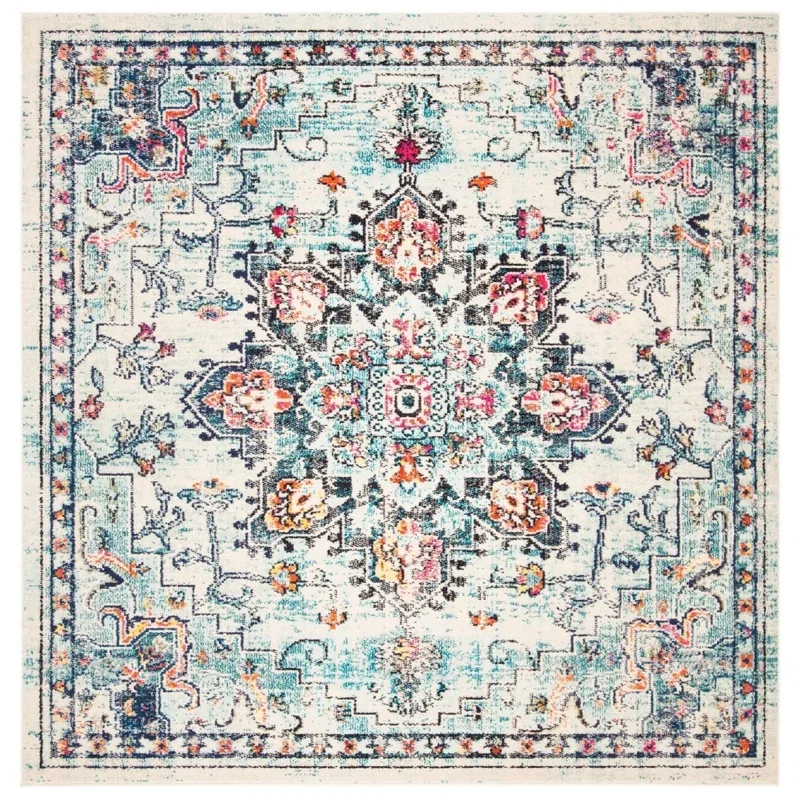 Tapete James Vintage Pátina en Marfil con Azul