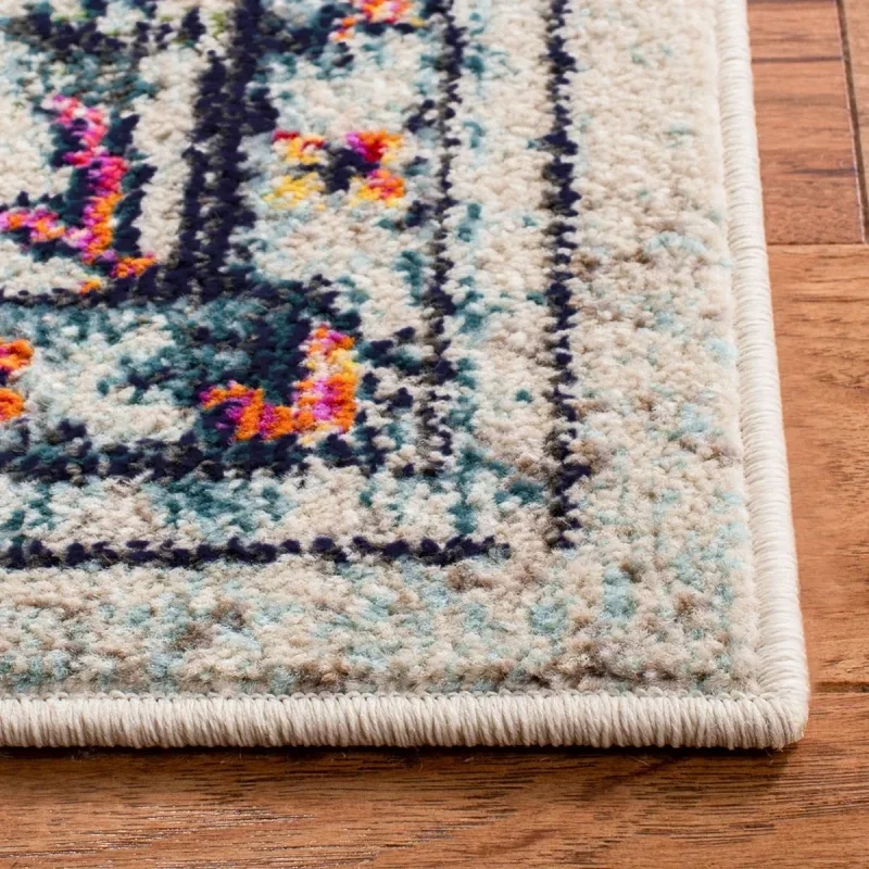 Tapete James Vintage Pátina en Marfil con Azul