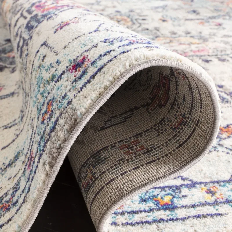 Tapete James Vintage Pátina en Marfil con Azul