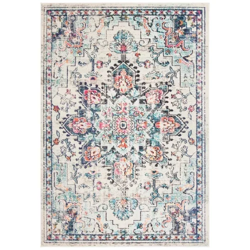 Tapete James Vintage Pátina en Marfil con Azul