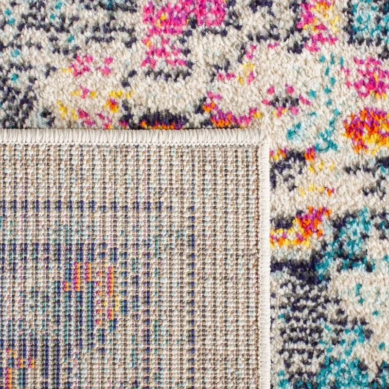 Tapete James Vintage Pátina en Marfil con Azul