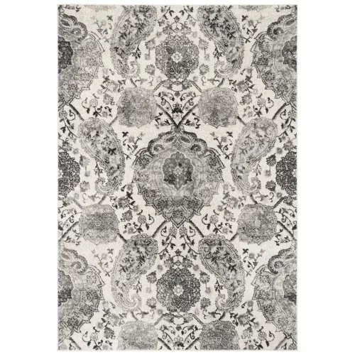 Tapete James Vintage Pátina en Marfil con Gris