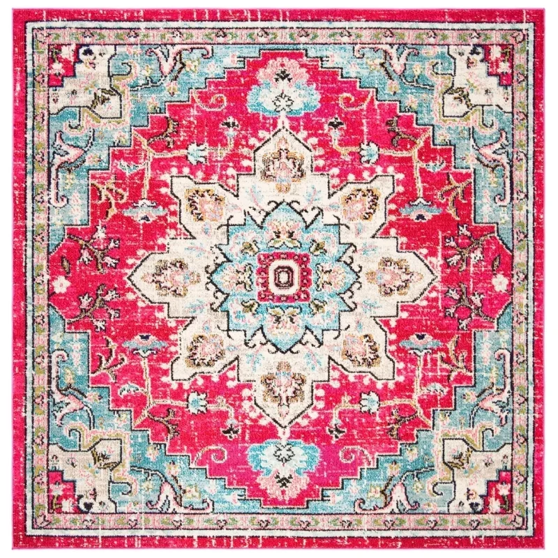 Tapete James Vintage Pátina en Rosa con Azul