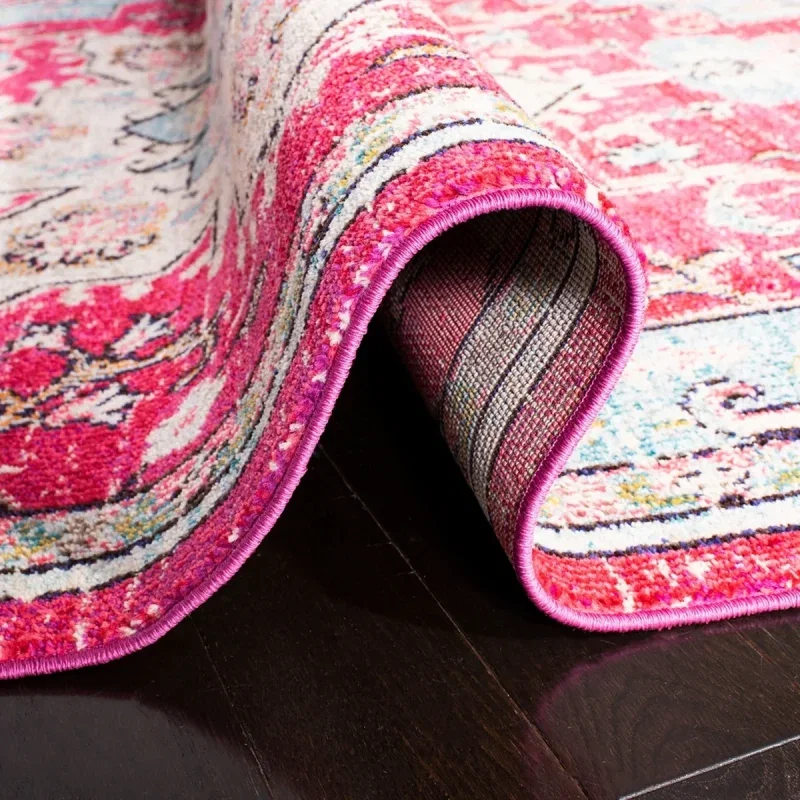 Tapete James Vintage Pátina en Rosa con Azul