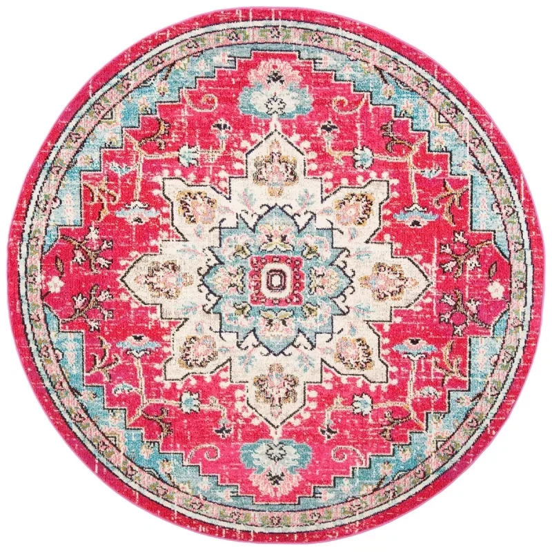 Tapete James Vintage Pátina en Rosa con Azul