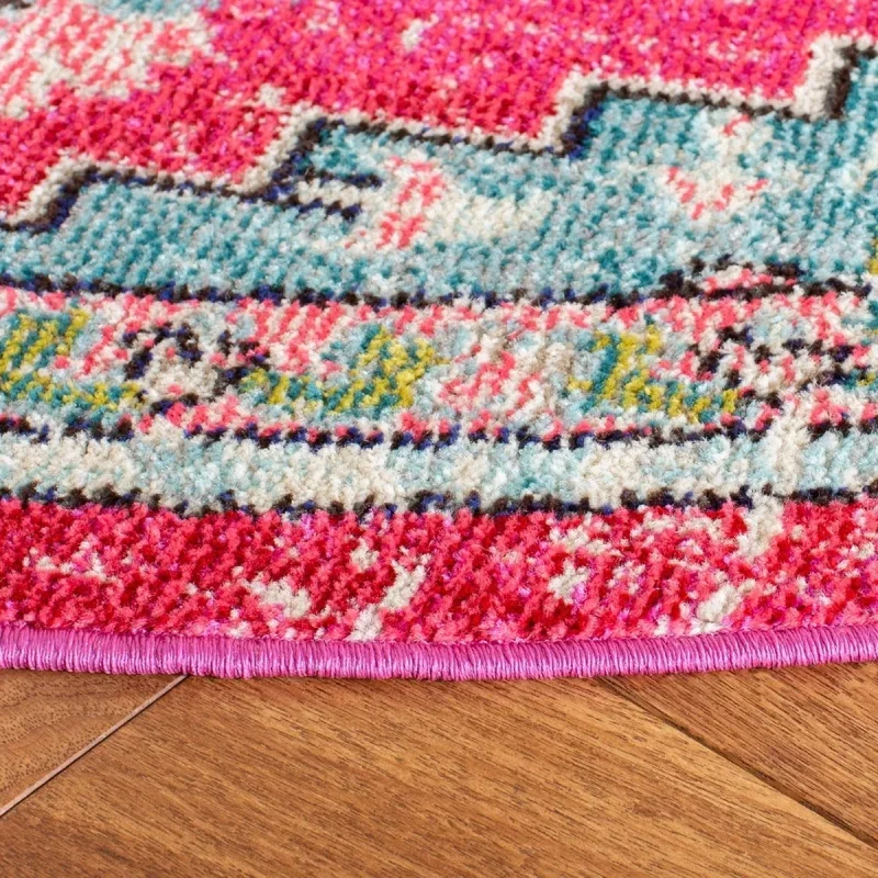 Tapete James Vintage Pátina en Rosa con Azul