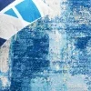 Tapete Jaspis Abstracto en Azul Marino con Marfil