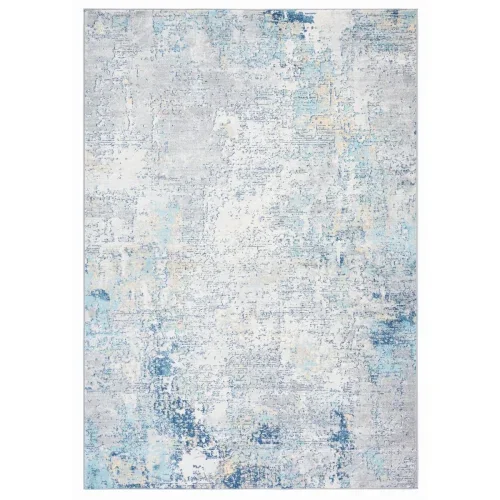 Tapete Jaspis Abstracto en Gris con Azul