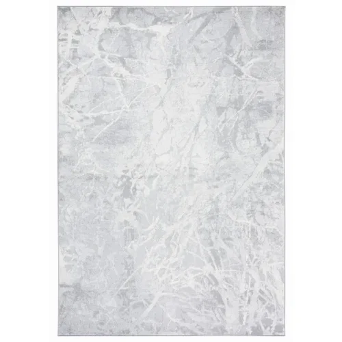 Tapete Jaspis Abstracto en Gris con Marfil