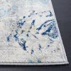 Tapete Jaspis Abstracto en Marfil con Azul, detalle