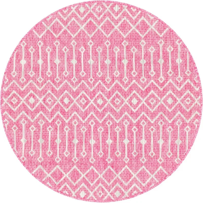 Tapete Marroquí Exterior en Fucsia