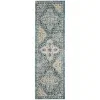 Tapete Memoria Vintage en Azul Claro con Marfil