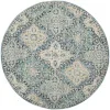 Tapete Memoria Vintage en Azul Claro con Marfil
