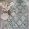 Tapete Memoria Vintage en Azul Claro con Marfil