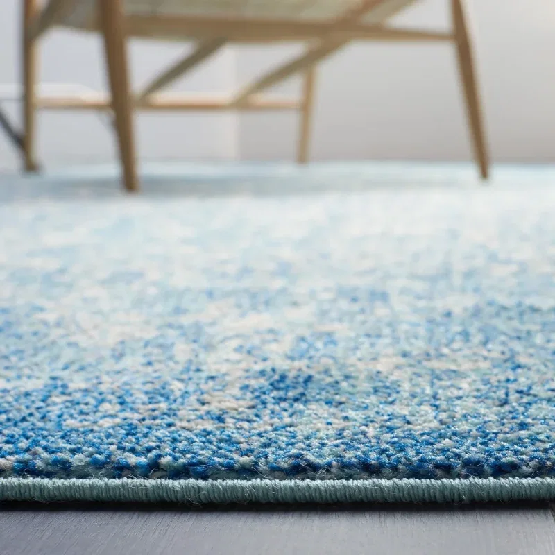 Tapete Memoria Vintage en Azul con Marfil
